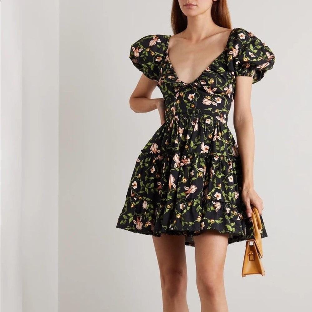 Agua by Agua Bendita Manzanilla Mini Dress Sz M Floral